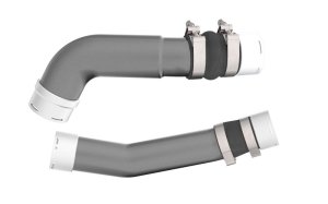 Toyota Tacoma Turbo Charge Pipe Kit - K&N Engineering - Aluminum Tube - Gunmetal Gray - 2024+